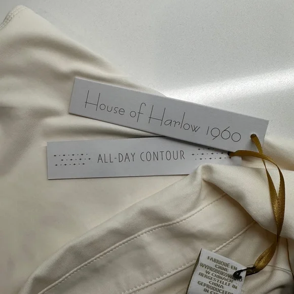 House of Harlow 1960 Collard Ivory Bodysuit Size S - Picture 5 of 5